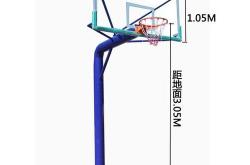 篮球架安装示意图固定