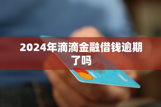 2024年滴滴金融借钱逾期了吗